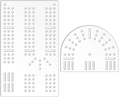 PH PandaHall Cribbage Board Templates 3-Track Acrylic Router Template Clear Woodworking Guide Track Style Templates Kit with 3mm Hole for DIY Router Guide Cribbage Boards Crafting Project in Saudi Arabia