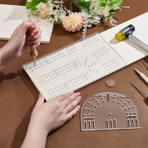 PH PandaHall Cribbage Board Templates 3-Track Acrylic Router Template Clear Woodworking Guide Track Style Templates Kit with 3mm Hole for DIY Router Guide Cribbage Boards Crafting Project in Saudi Arabia