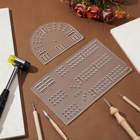 PH PandaHall Cribbage Board Templates 3-Track Acrylic Router Template Clear Woodworking Guide Track Style Templates Kit with 3mm Hole for DIY Router Guide Cribbage Boards Crafting Project in Saudi Arabia