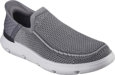حذاء Skechers - رجالي Garza - Brent سهل الارتداء، لون فحمي، المقاس: 8 M US in Saudi Arabia