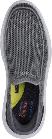 حذاء Skechers - رجالي Garza - Brent سهل الارتداء، لون فحمي، المقاس: 8 M US in Saudi Arabia
