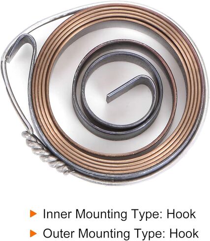 Generic Drill Press Return Spring, 35 x 8 x 0.7mm Quill Spring Feed Return Coil Spring Assembly Spring Steel Chemical Blackening Finish for Drill Press in Saudi Arabia