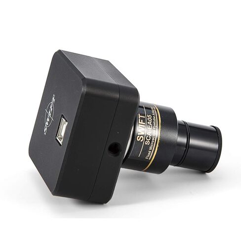 Swiftcam 20MP USB 3.0 Microscope Camera with Reduction Lens and Calibration Kit, Digital Eyepiece for Compound and Stereo Microscopes, Compatible with Windows/Mac/Linux in Saudi Arabia