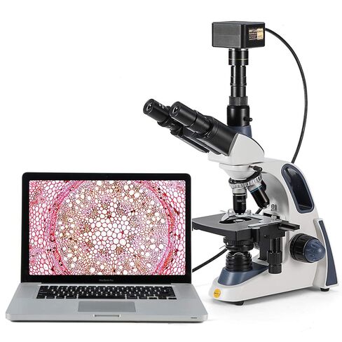 Swiftcam 20MP USB 3.0 Microscope Camera with Reduction Lens and Calibration Kit, Digital Eyepiece for Compound and Stereo Microscopes, Compatible with Windows/Mac/Linux in Saudi Arabia