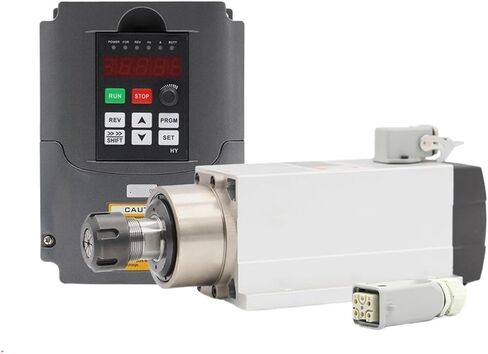 2.2kw ER25 air-cooled spindle 4 bearings with flange and variable frequency drive 220v /380v(Steel Ball Bearing,220v) in Saudi Arabia
