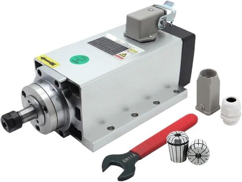 محرك المغزل 1.5KW 110 فولت/220 فولت ER11 400 هرتز 24000 دورة في الدقيقة + مفتاح ربط ER11A + 2 قطعة ER11 تشاك 4 مللي متر 6 مللي متر (110 فولت) in Saudi Arabia