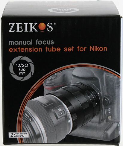 مجموعة أنبوب تمديد التركيز اليدوي Zeikos لكاميرات Nikon SLR وDSLR (ZE-ETN) in Kuwait