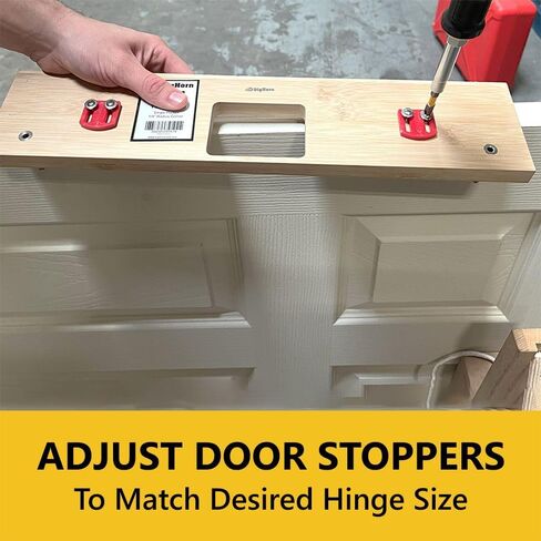 Big Horn 70168 4" Single Pocket Door Hinge Template – Precision Router Door Hinge Jig for 4-Inch Hinges, 1/4" Radius Hinge Mortising Tool for Exterior and Interior Wood Door Installation in Saudi Arabia