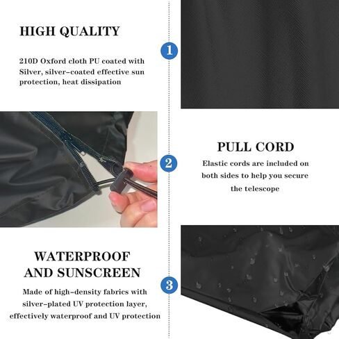 Astronomical Telescopes Cover Waterproofs Outdoor Indoor Use Adjustable Drawstring Cover in Saudi Arabia