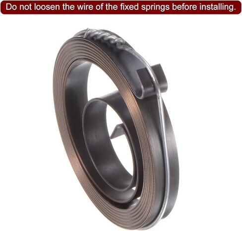 Generic Drill Press Return Spring, 42 x 6 x 0.7mm Quill Spring Feed Return Coil Spring Assembly Spring Steel Chemical Blackening Finish for Drill Press in Saudi Arabia