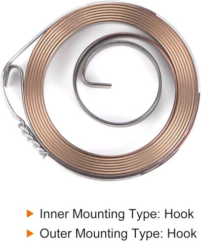 Generic Drill Press Return Spring, 42 x 6 x 0.7mm Quill Spring Feed Return Coil Spring Assembly Spring Steel Chemical Blackening Finish for Drill Press in Saudi Arabia