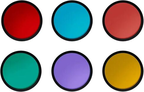 Harlowe Color Gels Kit for Optical Light Lens with GOBO of Harlowe/Hobolite Pro Lights, Set of 6 in Saudi Arabia
