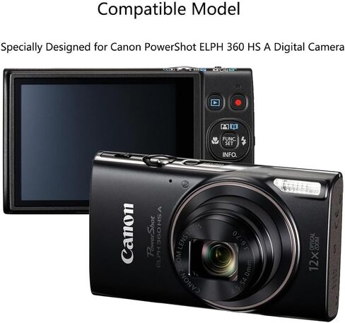 لكاميرا Canon PowerShot ELPH 360 HS واقي شاشة | واقي شاشة الكاميرا الرقمية Canon PowerShot ELPH 360 HS، [3 عبوات] فيلم زجاجي مقوى عالي الدقة [صلابة 9H] [مضاد للخدش] [خالٍ من الفقاعات] in Kuwait