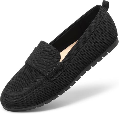 DREAM PAIRS Loafers for Women Penny Knitted Loafer Casual Comfortable Slip On Flats Work Business Walking Shoes in Saudi Arabia