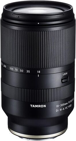عدسة تكبير Tamron 18-300 مم F/3.5-6.3 Di III-A VC VXD لكاميرات Canon RF Mount APS-C بدون مرآة طراز B061 مع حقيبة ظهر للتصوير الفوتوغرافي ديكو جير + مجموعة مرشح FLD وملحقات مستقطب الأشعة فوق البنفسجية in Kuwait