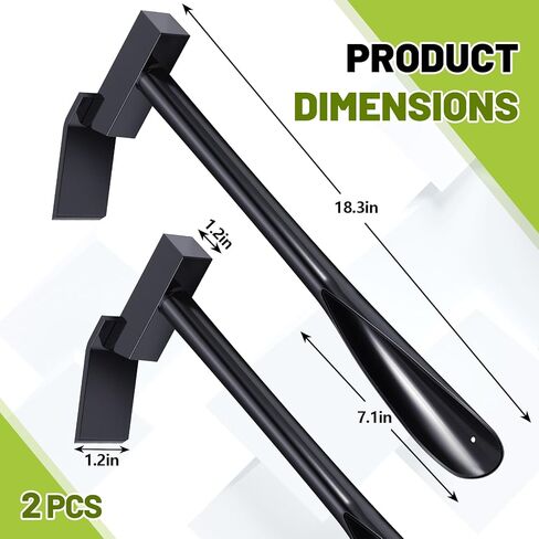 Qualirey 2 Pcs 3 in 1 Trapping Hammer Trowel Hoe Tool, 18.3 Inches Coyote Trapping Tool Supplies for Digging Trap Driving Stakes and Soil Aeration, Powder Coated Steel in Saudi Arabia