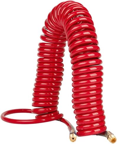 CRAFTSMAN 1/4-in x 25-ft Polyurethane Recoil Air Hose, Lightweight, Kink-Resistant, 160 PSI, with Solid Brass Fittings in Saudi Arabia