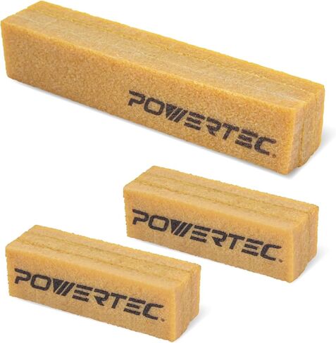 مجموعة أعواد التنظيف الكاشطة POWERTEC مقاس 8-1/2 بوصة و4-1/2 بوصة لأحزمة وأقراص الصنفرة | ممحاة مطاطية طبيعية - أدوات متجر النجارة لتحقيق الكمال في الصنفرة (72215) in Kuwait