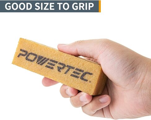 مجموعة أعواد التنظيف الكاشطة POWERTEC مقاس 8-1/2 بوصة و4-1/2 بوصة لأحزمة وأقراص الصنفرة | ممحاة مطاطية طبيعية - أدوات متجر النجارة لتحقيق الكمال في الصنفرة (72215) in Kuwait