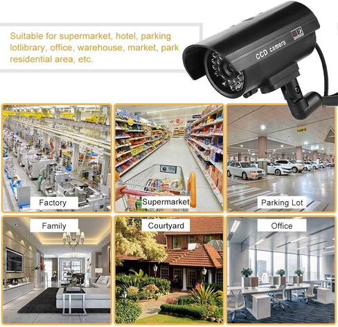 generic Flash LED Dummy Camera 3-6 Months Work Fake Security Monitor CCTV Anti Theft in Saudi Arabia