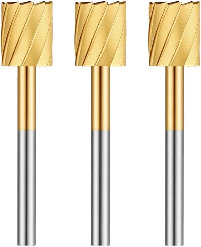 3 Pack 5/16" (7.9mm) Rotary Carving Bit, Tungsten Carbide High Performance Rotatable Carvings Bit Wood Carving Bits Grinding Bits Shank Power Rotary Tools for DIY Woodworking in Saudi Arabia