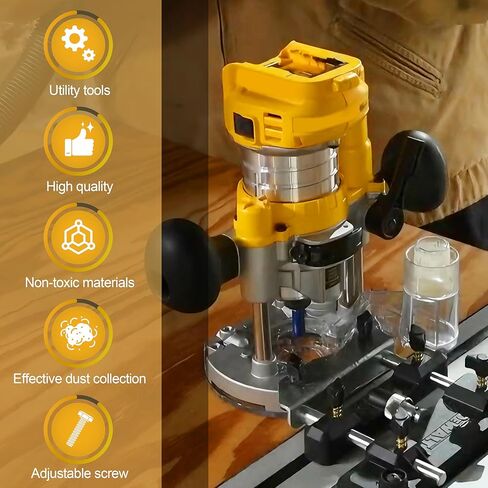 محول تجميع الغبار DNP616 لجهاز التوجيه الأساسي DEWALT Plunge، جهاز التوجيه المدمج DWP611 in Kuwait