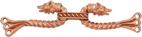 رب المعارك دبوس القرون الوسطى (مصنوع من البرونز) | Viking Celtic Brooch Pin Dragon Design Hook for Cloak Carf ، Shawl | مصنوعة يدويًا ، فقدان المشابك المفقودة المصبوب من البرونز in Saudi Arabia