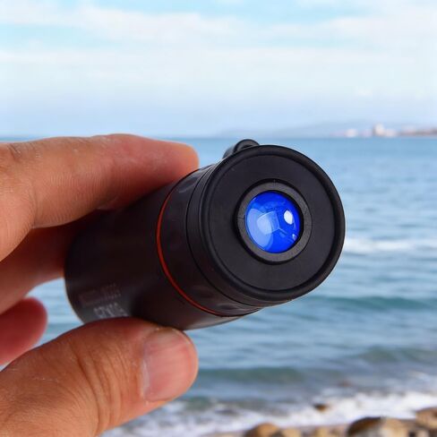 2000×24 Mini Monocular Telescope Set - Waterproof Non-Slip Optical Scope Kit with Accessories, Portable Black Outdoor for Adults in Saudi Arabia