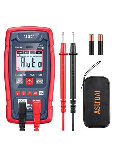 AstroAI Multimeter Tester, TRMS 4000 Counts Volt Meter Auto-Ranging Ohmmeter Digital 1.5v/9v/12v Battery Voltage Tester Measure Voltage Current Resistance Diodes Continuity Capacitance with NCV in Saudi Arabia