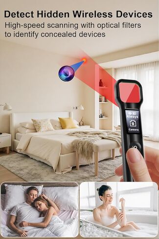 Hidden Camera Detectors - Camera Detector - Anti Spy Camera Detector - Car GPS Tracker Detector Bug Detector & Portable Camera Finder Hidden Device Detector for Car,Home,Hotel,Office,Travel,Bathroom in Saudi Arabia