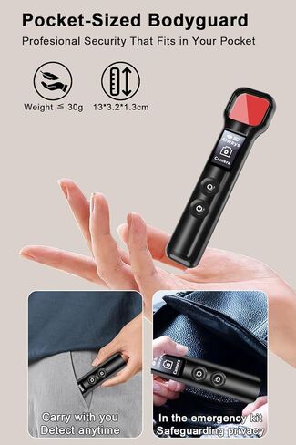 Hidden Camera Detectors - Camera Detector - Anti Spy Camera Detector - Car GPS Tracker Detector Bug Detector & Portable Camera Finder Hidden Device Detector for Car,Home,Hotel,Office,Travel,Bathroom in Saudi Arabia