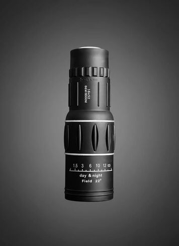 16x52 Portable High Magnification Monocular Telescope - HD Clear View for Outdoor Bird Watching & Travel, Black in Saudi Arabia