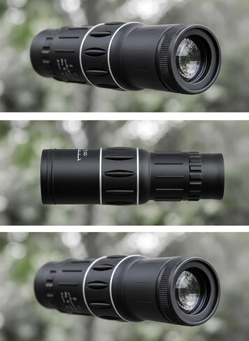 16x52 Portable High Magnification Monocular Telescope - HD Clear View for Outdoor Bird Watching & Travel, Black in Saudi Arabia