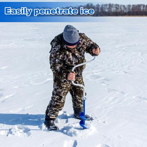 Hicarer Ice Auger Replacement Blades Compatible with K-Drill 7.5 Inch Ice Auger for Fishing, Se of 3 Pieces in Saudi Arabia