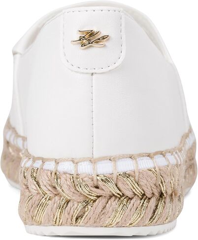Karl Lagerfeld Womens Millicent Flat Espadrille Slip on Flat with Logo in Saudi Arabia