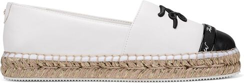 Karl Lagerfeld Womens Millicent Flat Espadrille Slip on Flat with Logo in Saudi Arabia