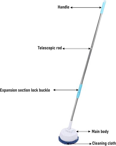 LiebeWH Electric Scrubber Dry Wet Cordless Cleaning Brush Rechargeable Rotate Scrubber Cleaner for Floor Glass Ceiling in Saudi Arabia