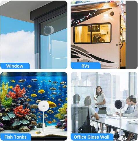 كاميرا نافذة بدون حفر بدقة 2K - عبوتان من الكاميرات الداخلية بسرعة 2.4/5 جيجا هرتز لأمن المنزل مع رؤية ليلية بضوء النجوم، والكشف الذكي بالذكاء الاصطناعي، وإرسال الطوارئ 911، والسحابة الأمريكية، والتحدث في اتجاهين، والتسجيل على مدار الساعة طوال أيام الأسبو in Kuwait