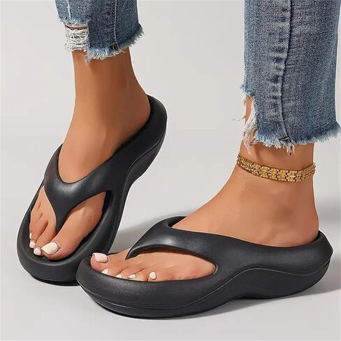 Arch Support Flip Flops for Women Orthopedic Sandals Plantar Fasciitis Slippers Women 2025 Trendy Comfortable Thong Sandals Going Out Beach Vacation Flip Flops Outdoor Walking Lightweight Flipflops in Saudi Arabia
