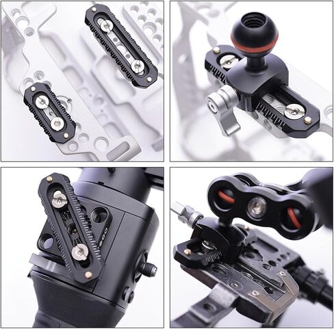 Low Profiled Small Alloy Slot Slider 46/70mm Optional for Fast and Safe Camera Component Connection Mount Quick Release Camera Cage Small Slot Slider in Saudi Arabia