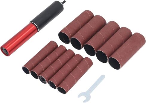 Zerone Spindle Sander Adapter, Easily Convert Your Drill Into a Sanding Machine, Versatile for Wood, Metal, Plastic, Stone, Aluminum Alloy Material with Sandpaper for Resurfacing in Saudi Arabia