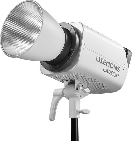 Godox Litemons RGB LED Monolight 220W، 1800–10000K إضاءة فيديو ملونة كاملة، 64,000 لوكس، NFC والتحكم في التطبيقات، حامل Bowens، غطاء أسود (LA200RK1) in Kuwait