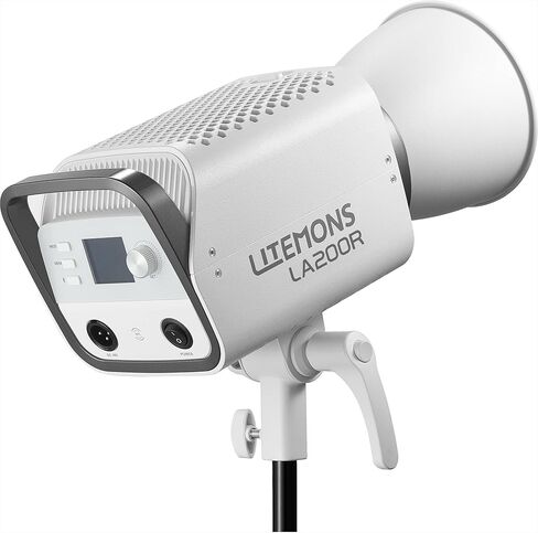 Godox Litemons RGB LED Monolight 220W، 1800–10000K إضاءة فيديو ملونة كاملة، 64,000 لوكس، NFC والتحكم في التطبيقات، حامل Bowens، غطاء أسود (LA200RK1) in Kuwait