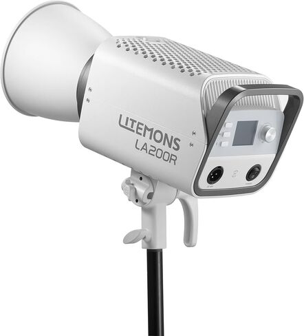 Godox Litemons RGB LED Monolight 220W، 1800–10000K إضاءة فيديو ملونة كاملة، 64,000 لوكس، NFC والتحكم في التطبيقات، حامل Bowens، غطاء أسود (LA200RK1) in Kuwait
