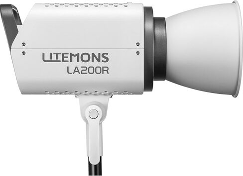 Godox Litemons RGB LED Monolight 220W، 1800–10000K إضاءة فيديو ملونة كاملة، 64,000 لوكس، NFC والتحكم في التطبيقات، حامل Bowens، غطاء أسود (LA200RK1) in Kuwait