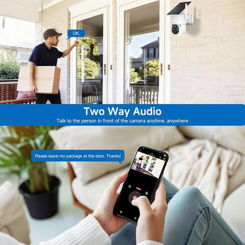 Noorio Solar Security Camera Wireless Outdoor, 2K Cameras for Home Security, 4MP 360° Camera with Dual Band WiFi 2.4/5G, AI Human Detection, Color Night Vision, Fixed Solar Panel, IP65, 2 Way Audio in Saudi Arabia