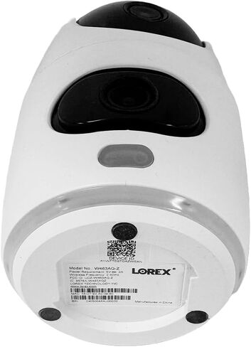 Lorex 2K Dual Lens Indoor Wi-Fi Security Camera | Auto-Tracking | 360° Pan-Tilt | Person & Pet Detection | IR Night Vision | 2-Way Talk | Call Button | Cloud & Local Storage (SD Card not Included) in Saudi Arabia