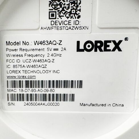 Lorex 2K Dual Lens Indoor Wi-Fi Security Camera | Auto-Tracking | 360° Pan-Tilt | Person & Pet Detection | IR Night Vision | 2-Way Talk | Call Button | Cloud & Local Storage (SD Card not Included) in Saudi Arabia