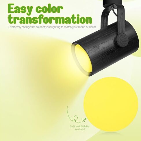 iplusmile 5pcs Round Light Diffuser Film 4 Inch, Yellow Self-Adhesive Gel Filter Sheet for Recessed Led Lamps, Warm Dimming Sticker Covers for Eye Protection & Photography in Saudi Arabia