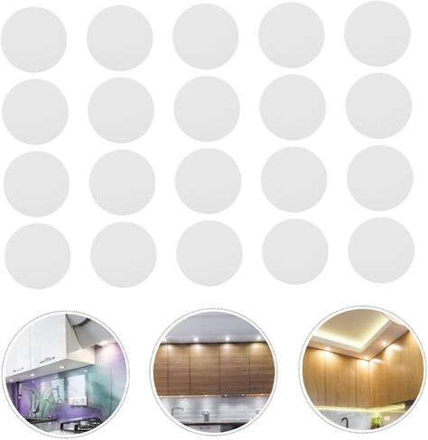 لوحة غطاء خفيف 20 قطعة لوحات توزيع إضاءة النازل Led صفائح توزيع مستديرة سهلة التركيب تعزز سطوع الضوء in Kuwait